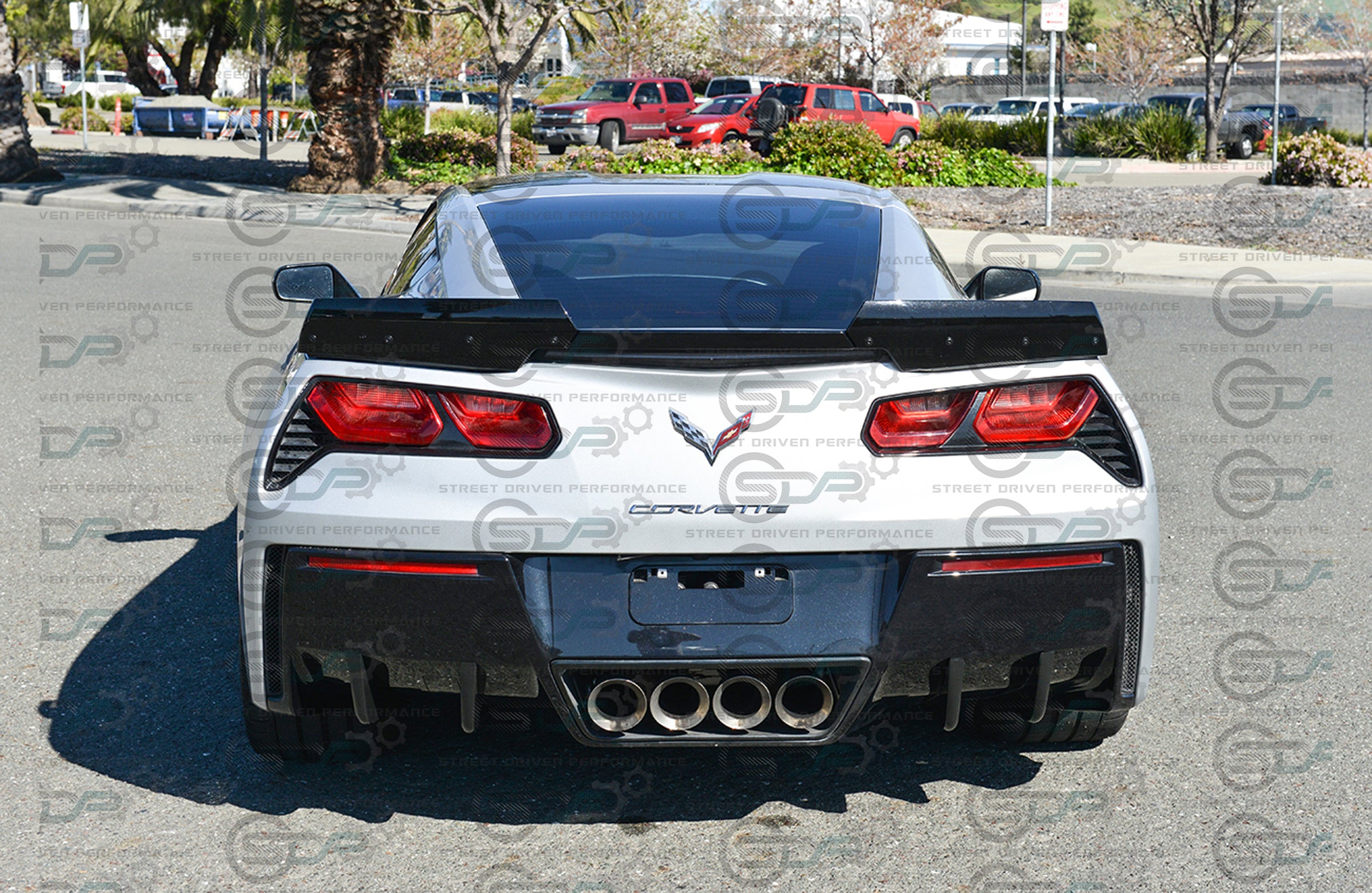 2014-2019 C7 Corvette - Rear Bumper Diffuser Fins